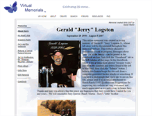 Tablet Screenshot of jerry-logston.virtualmemorials.com