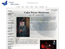 Tablet Screenshot of galen-masterson.virtualmemorials.com