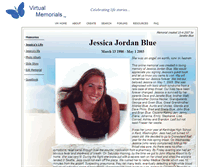 Tablet Screenshot of jessica-blue.virtualmemorials.com