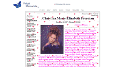 Desktop Screenshot of christina-freeman.virtualmemorials.com