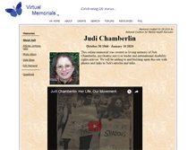 Tablet Screenshot of judi-chamberlin.virtualmemorials.com